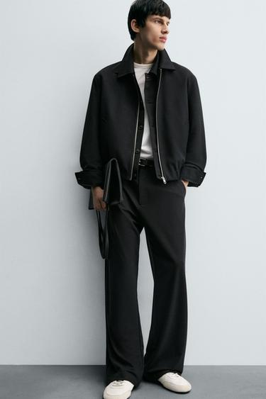 LOOSE-FITTING RELAXED FIT TROUSERS - Dark navy by Zara - Image 4