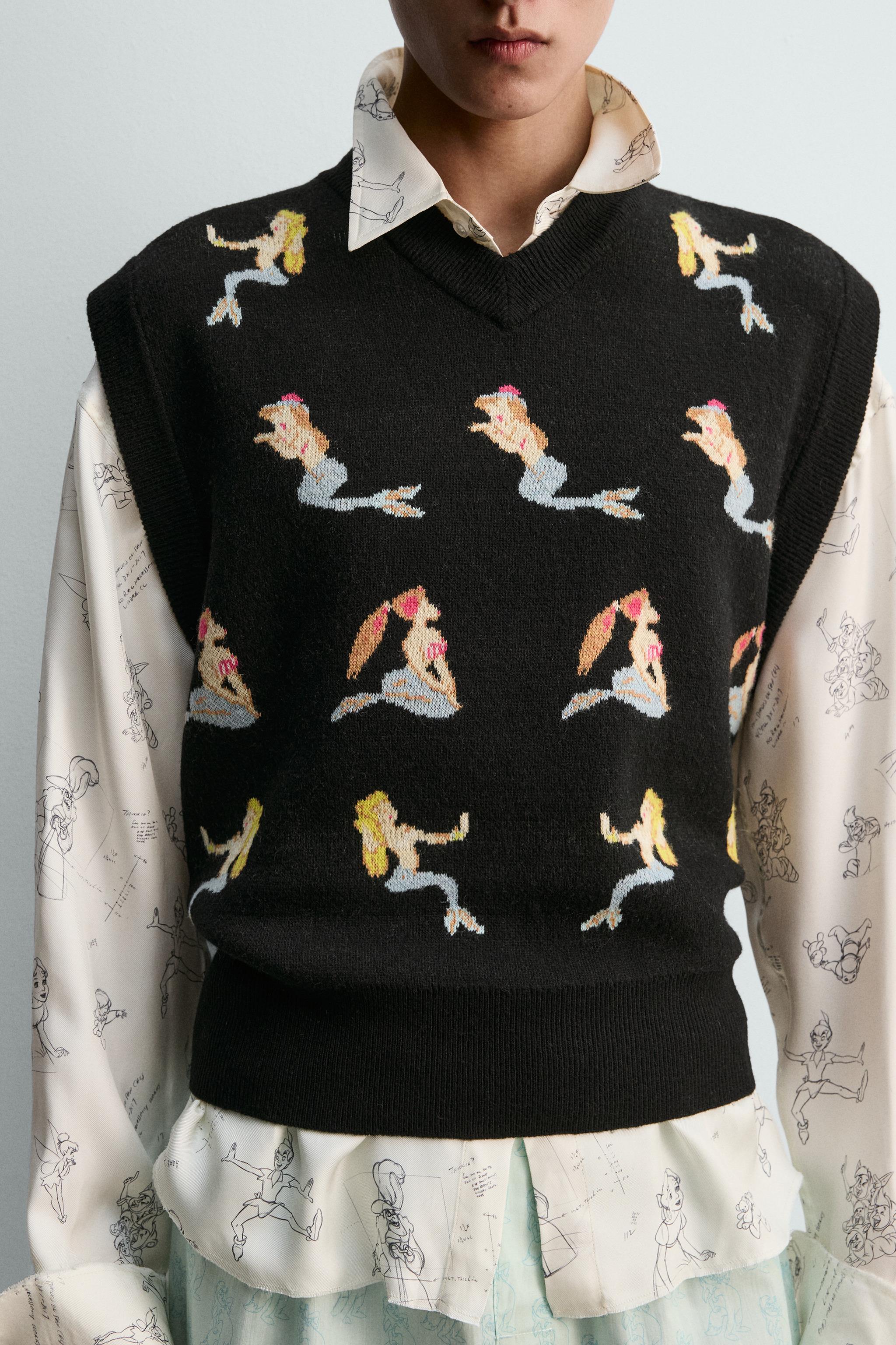 KNIT VEST THE MERMAIDS PETER PAN HARRY LAMBERT FOR ZARA X DISNEY