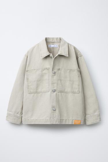 CANVAS OVERSHIRT - Zand van Zara - Afbeelding 0