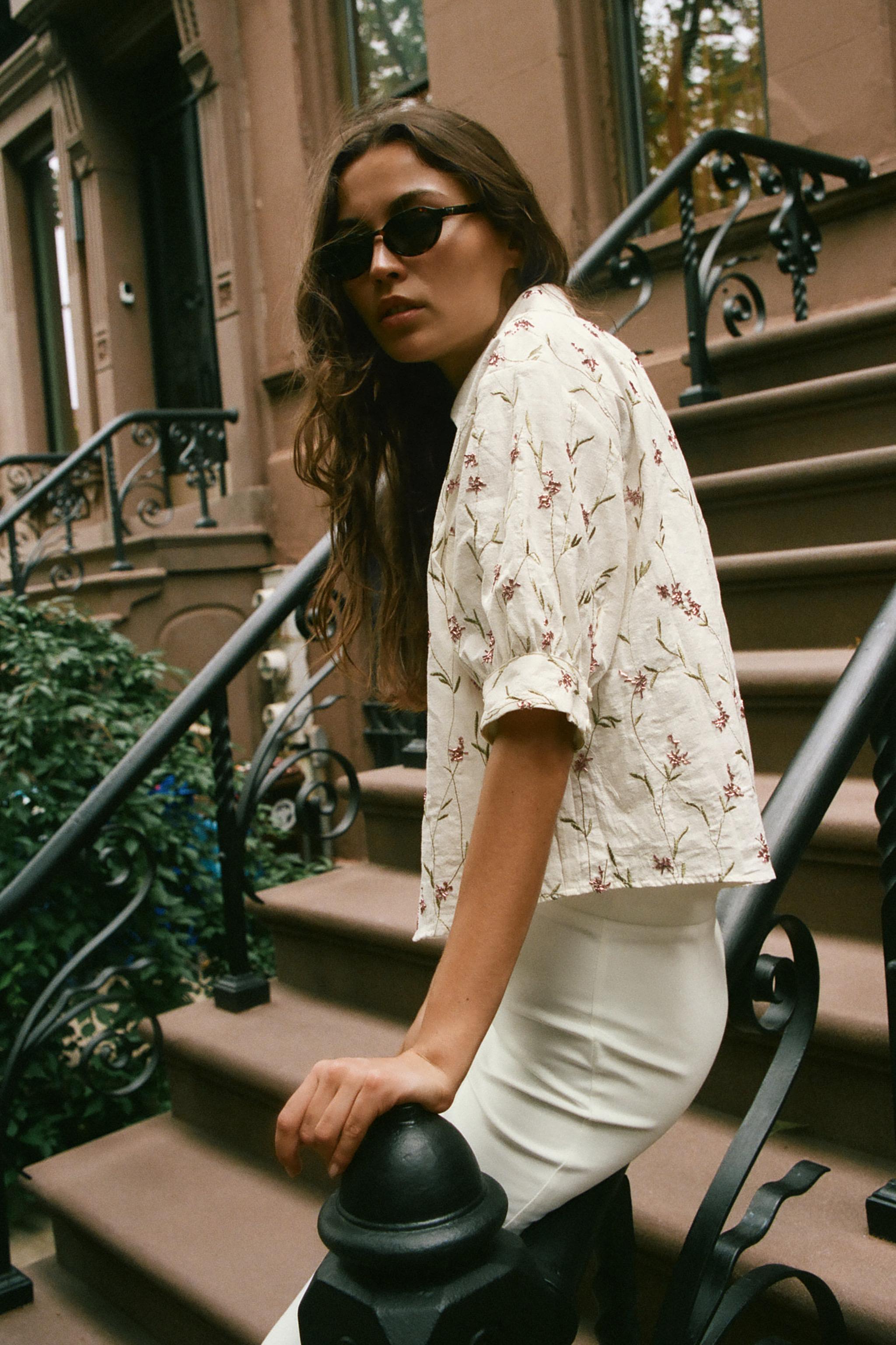 BEADED EMBROIDERED SHIRT