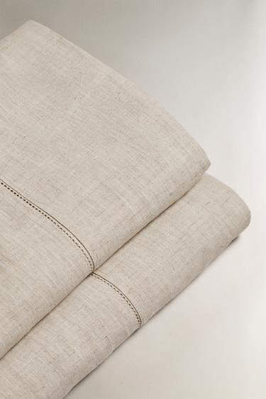 HEMP FLAT SHEET (175 GSM) - Light beige by Zara - Image 3