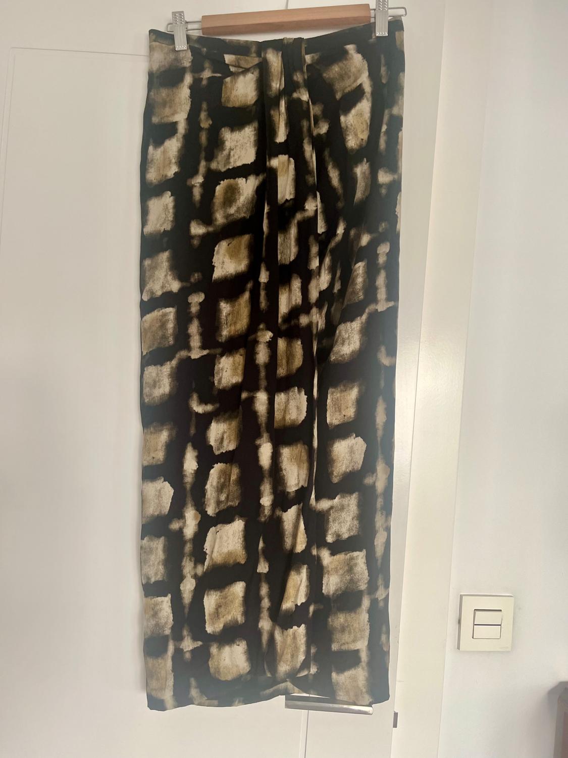 PRINTED MIDI SKIRT