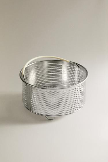 STEAM BASKET WITH HANDLE - Steel by Zara