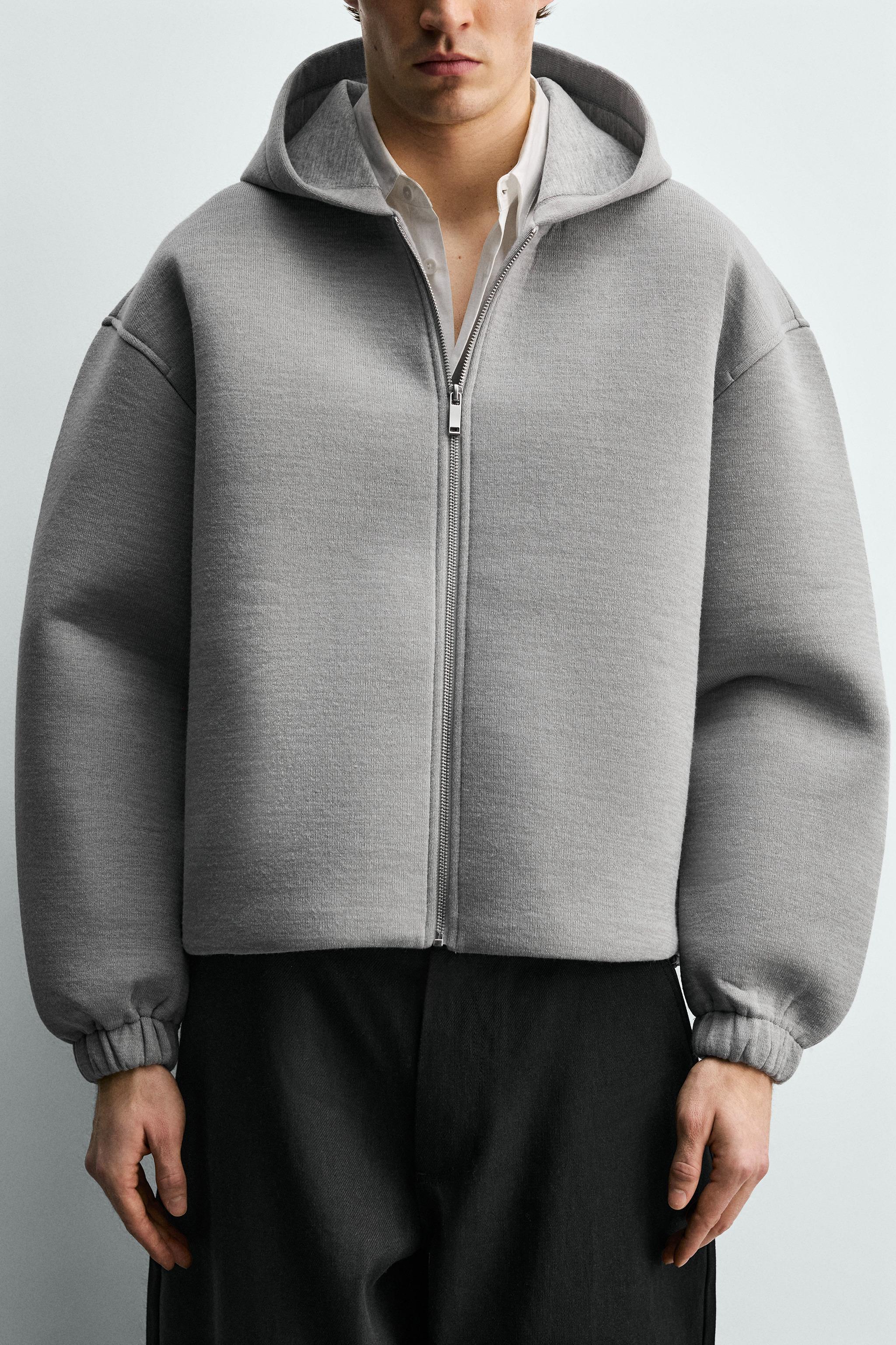 COMPACT BOXY FIT ZIP SWEATSHIRT