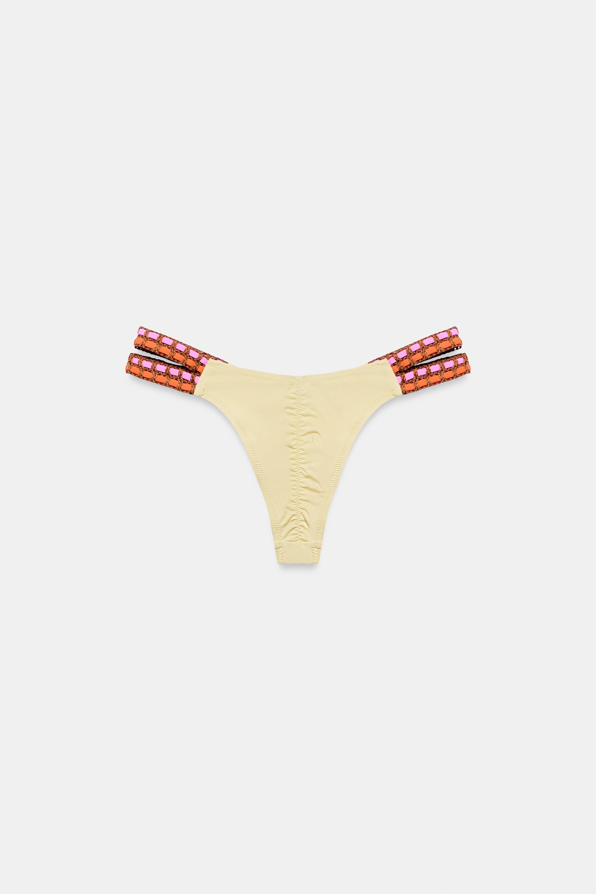 CROCHET STRAP BIKINI BOTTOMS