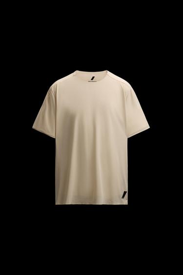 Zara COLOR BLOCK TECHNICAL T-SHIRT - Oyster-white - Image 0