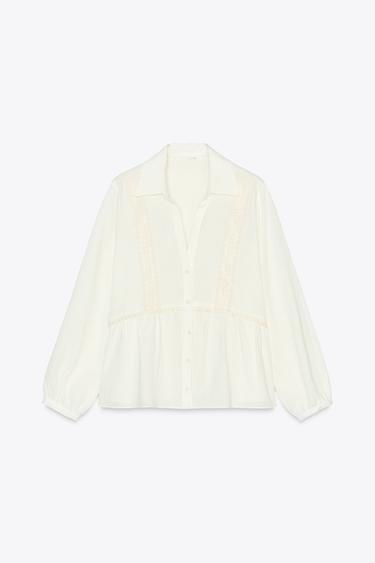 RUSTIC LINEN SHIRT - Ecru by Zara - Image 6