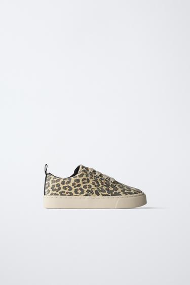 Zaras SNEAKERS ANIMAL PRINT - Leopardmönster - Bild 0