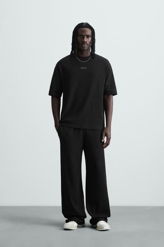 VERTICAL TEXTURED JOGGER PANTS