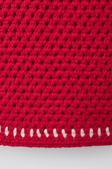 TOP EN CROCHET À CERISES - Rouge de Zara - Image 3