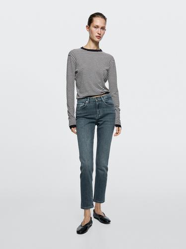 Mid-rise cropped slim fit jeans — 470 2