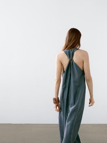 Zara Linen blend dress with back detail - 567