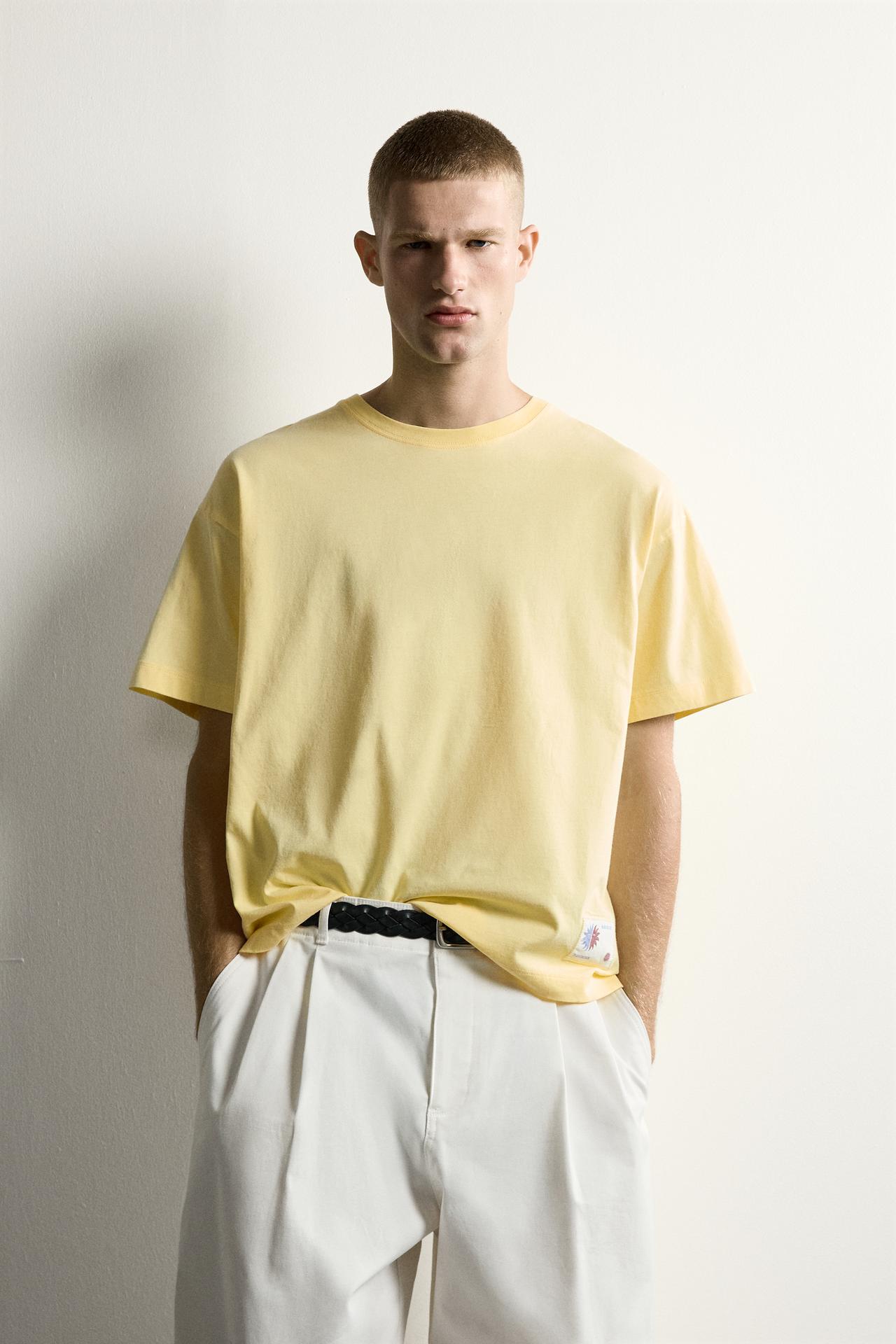 SUN GRAPHIC RELAXED FIT T-SHIRT — Butter