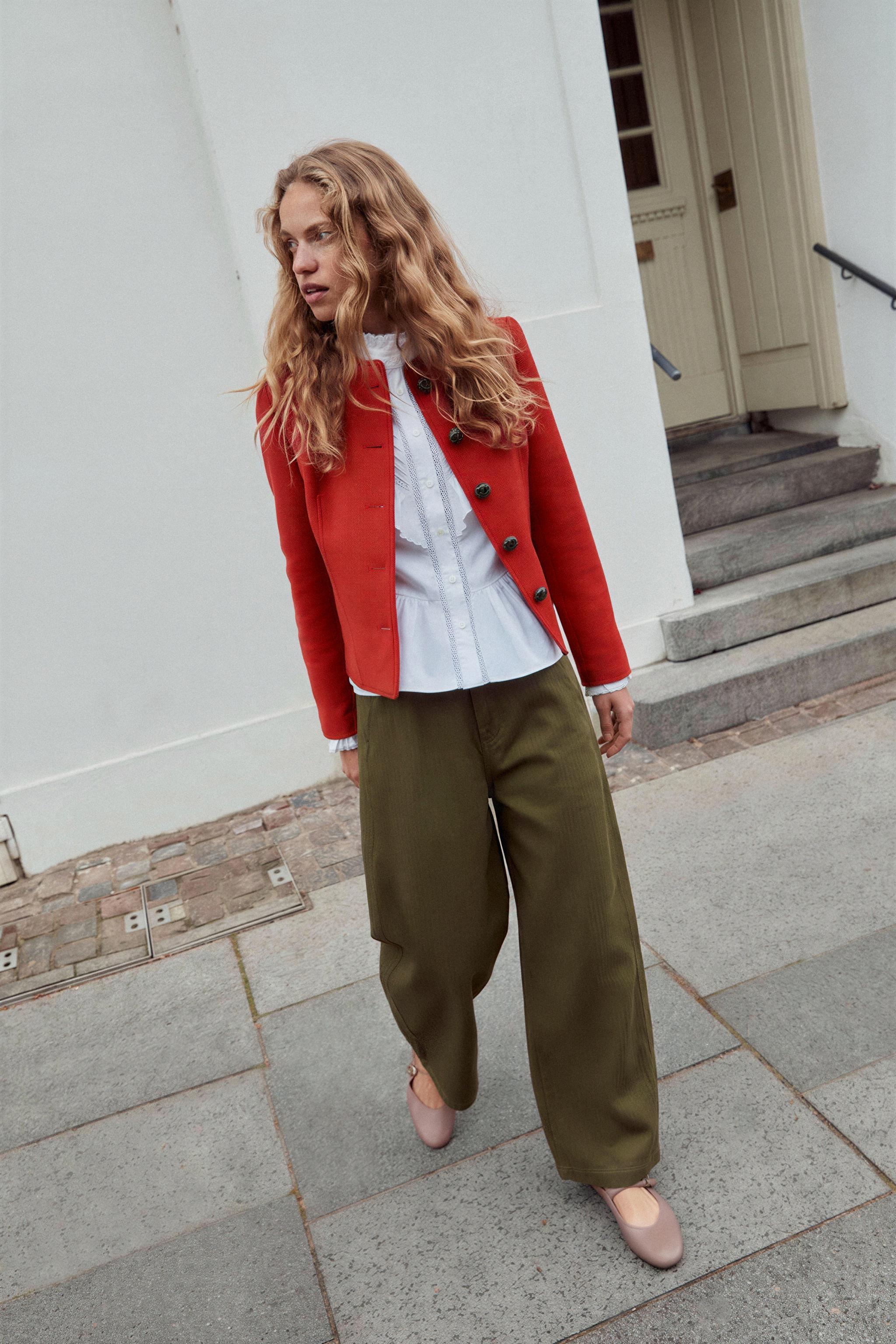 PANTALON BARREL À RAYURES