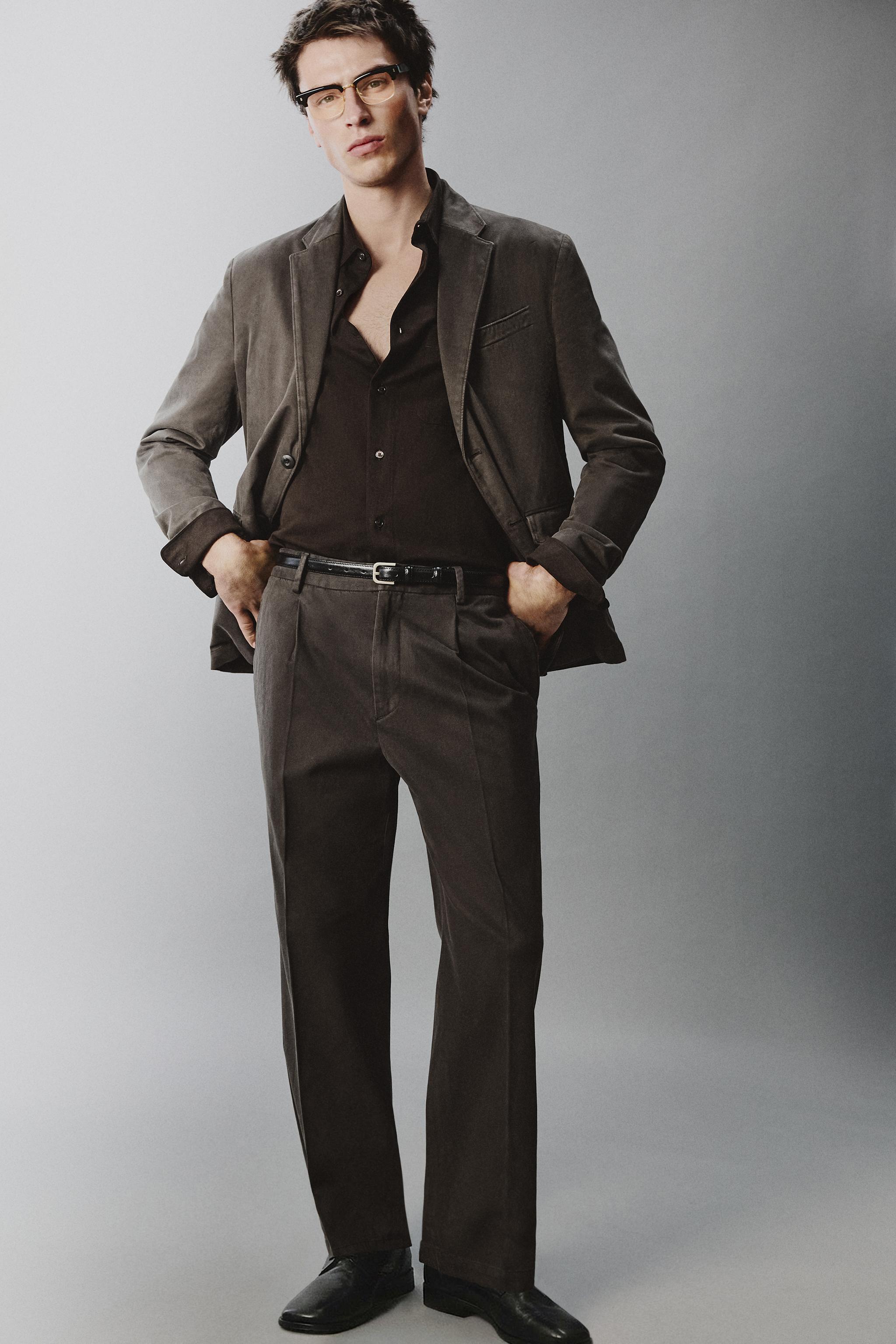 PANTALON DE COSTUME EFFET DÉLAVÉ