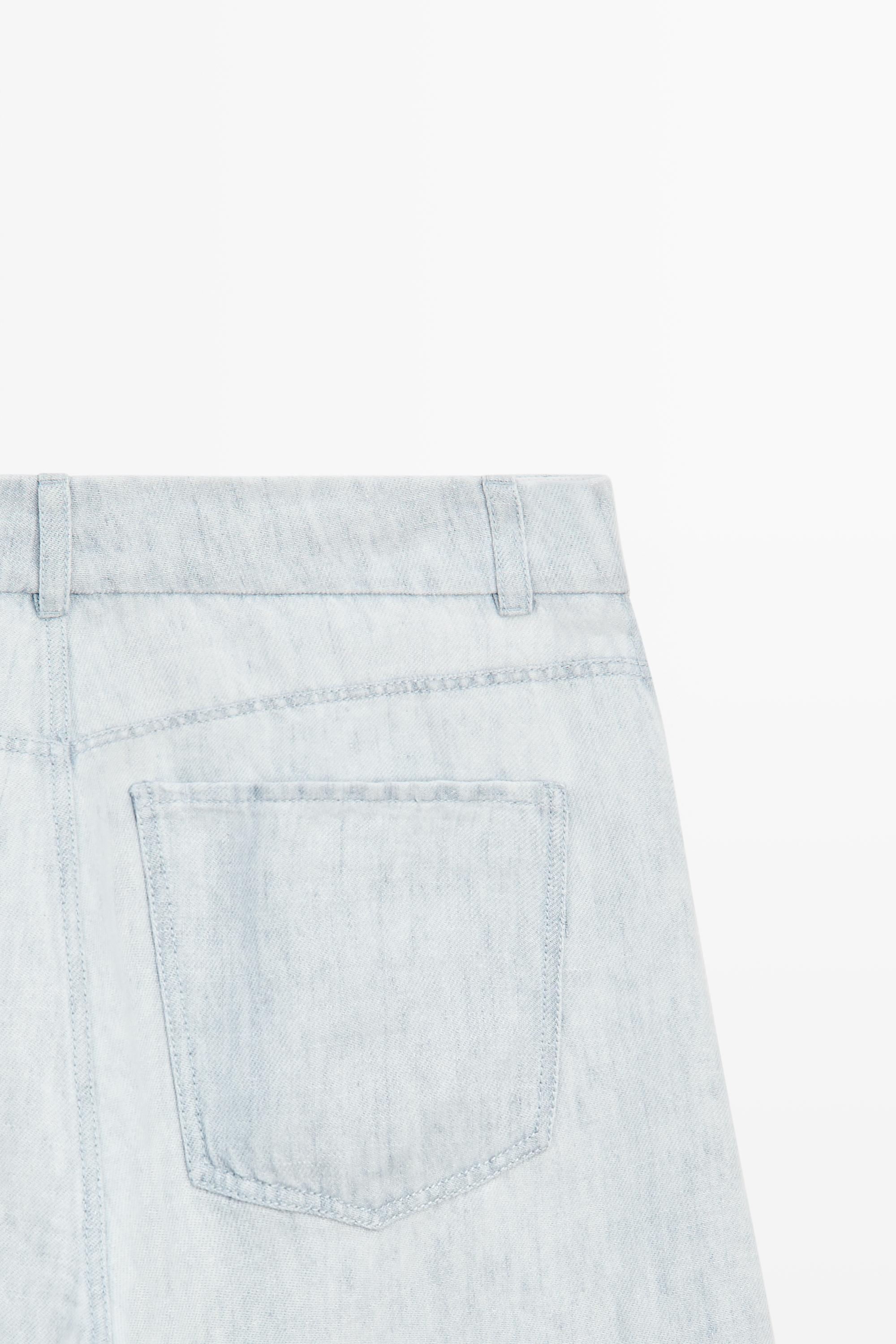 100% linen barrel fit pants - STUDIO