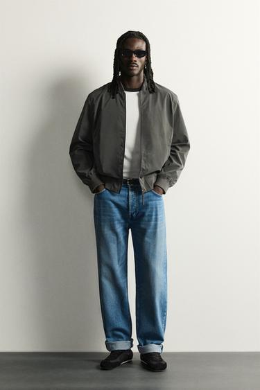 TECHNICAL BOMBER JACKET - Grey green by Zara
