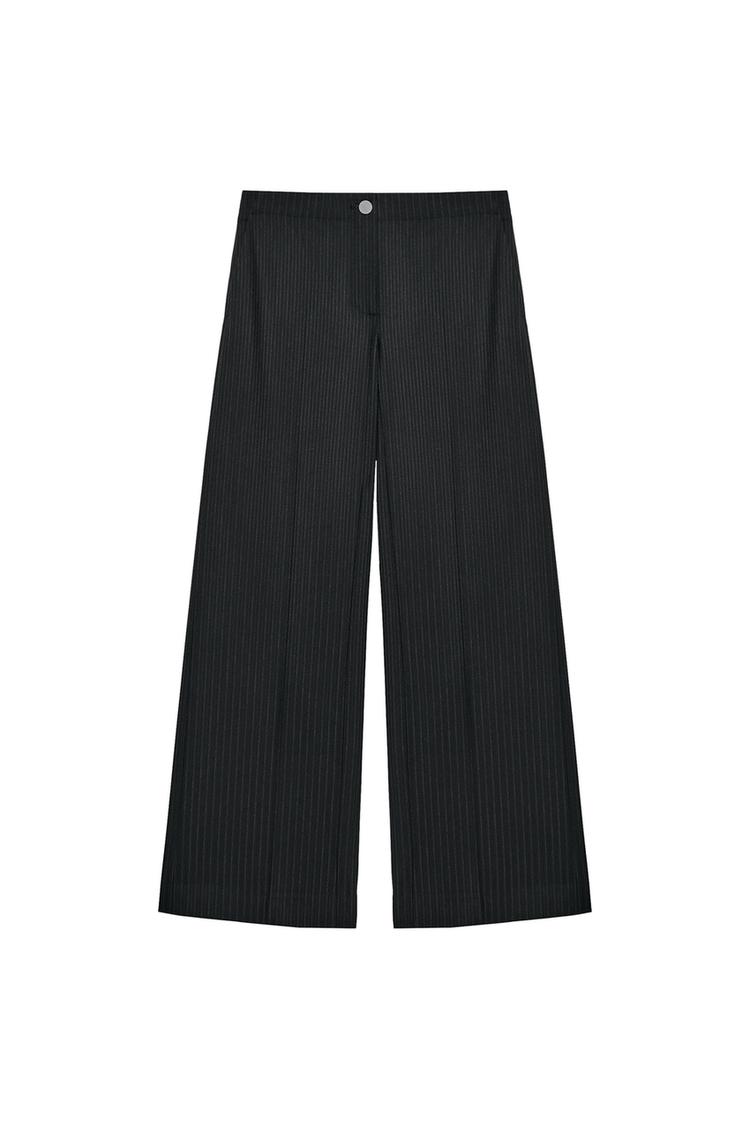 ZW COLLECTION STRIPED WIDE-LEG TROUSERS