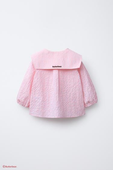 BUTTERBEAR © GINGHAM SHIRT - Pink by Zara - Image 1