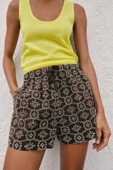 Zara FINE KNIT TOP - Yellow