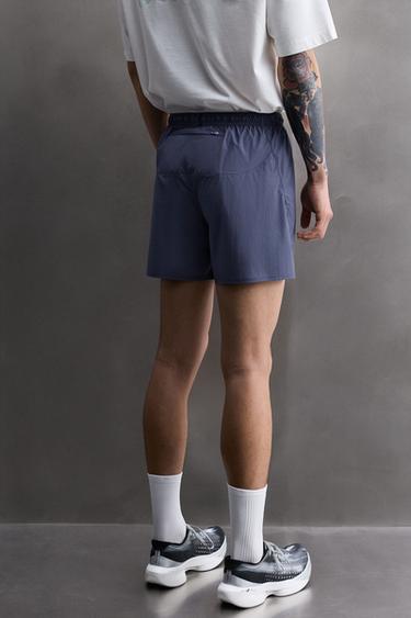 LIGHTWEIGHT RUNNING SHORTS 5" - Mid-blue by Zara - Image 2