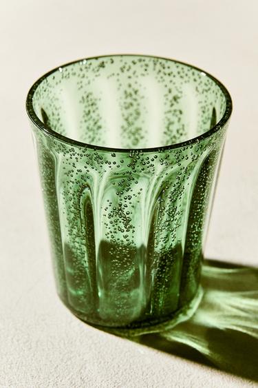 BUBBLED ACRYLIC TUMBLER - Green by Zara