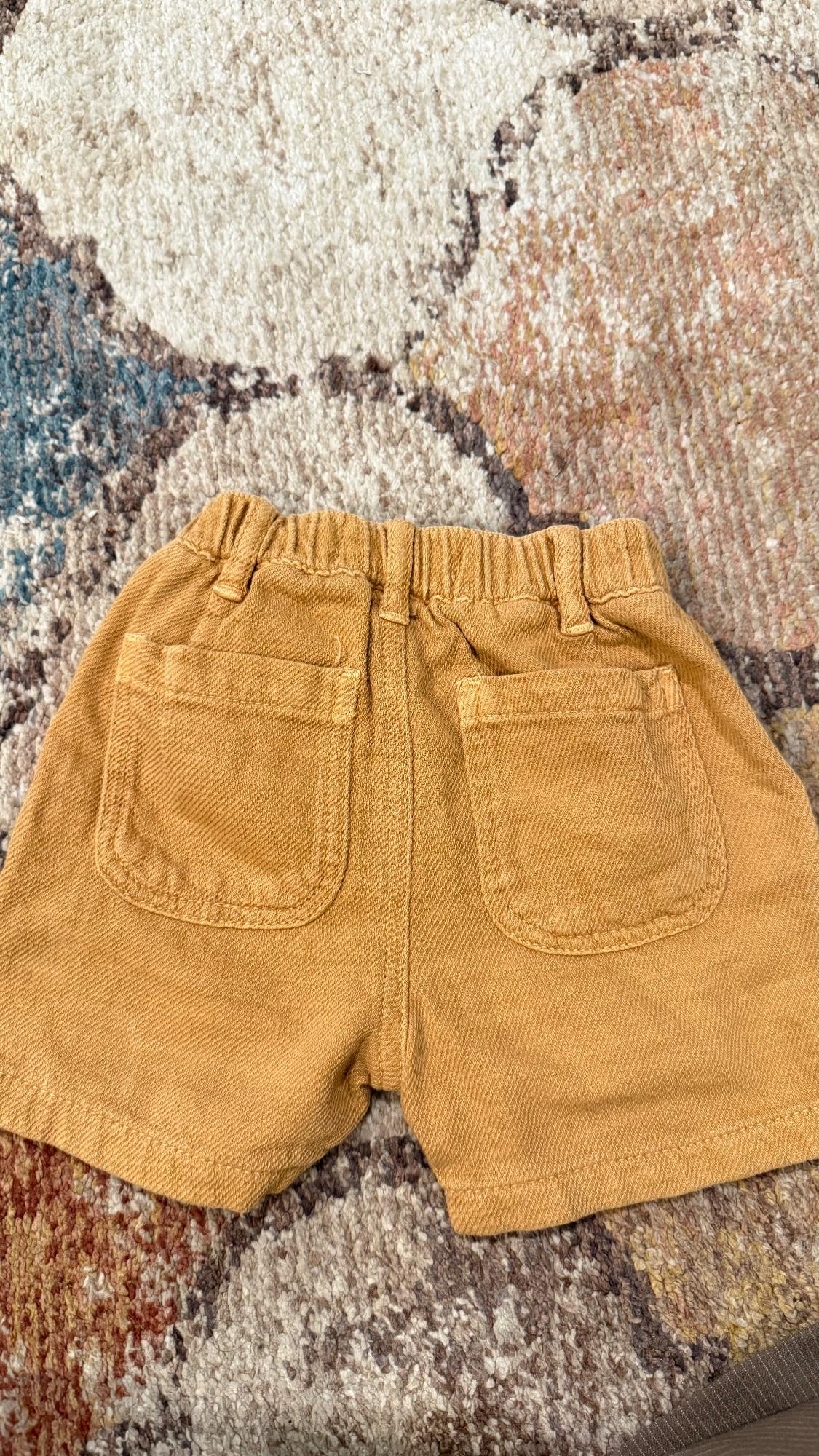 TEXTURED WEAVE SHORTS WITH BUTTONS - Image 3