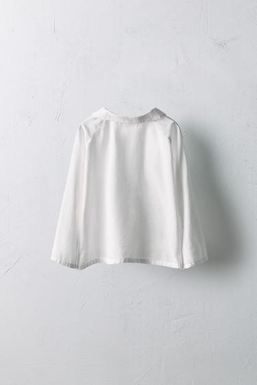 2-5 ANS/ CHEMISE COL POINTU LIMITED EDITION - Blanc cassé de Zara - Image 1