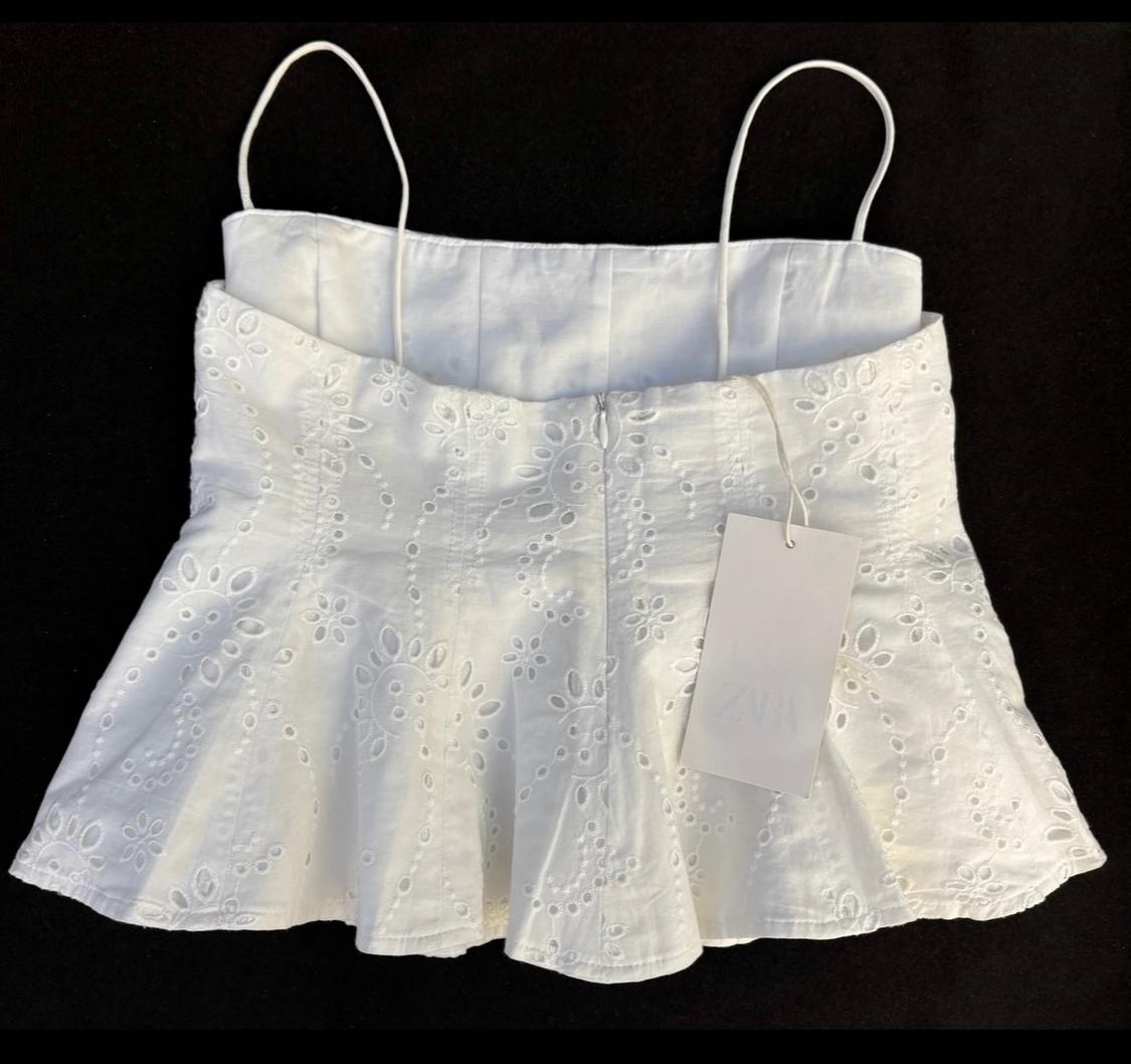 ZW COLLECTION EMBROIDERED GODET TOP - Image 2