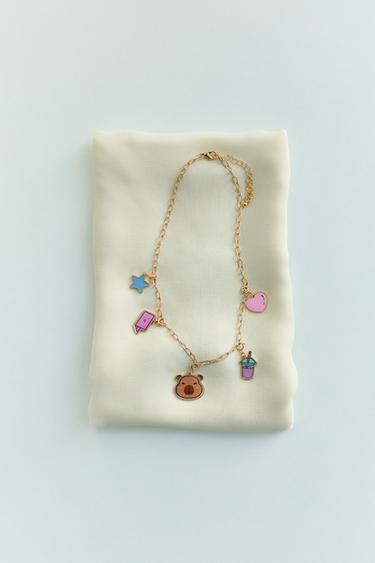 MULTICHARM INTERCHANGEABLE NECKLACE - Golden by Zara