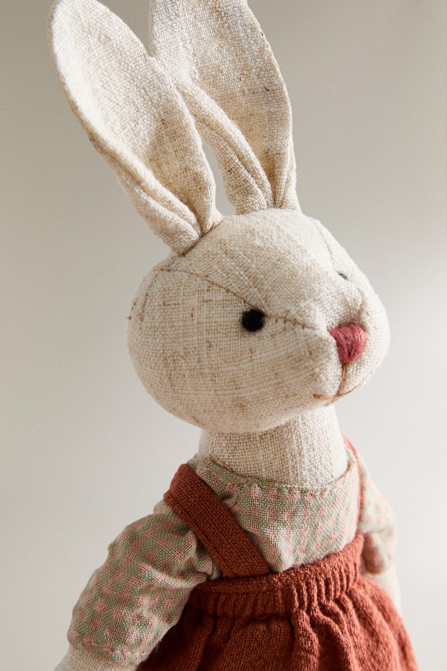 Детская мягкая игрушка Zara KIDS’ Bunny Plush Toy, цвет: Разноцветный — фото 4