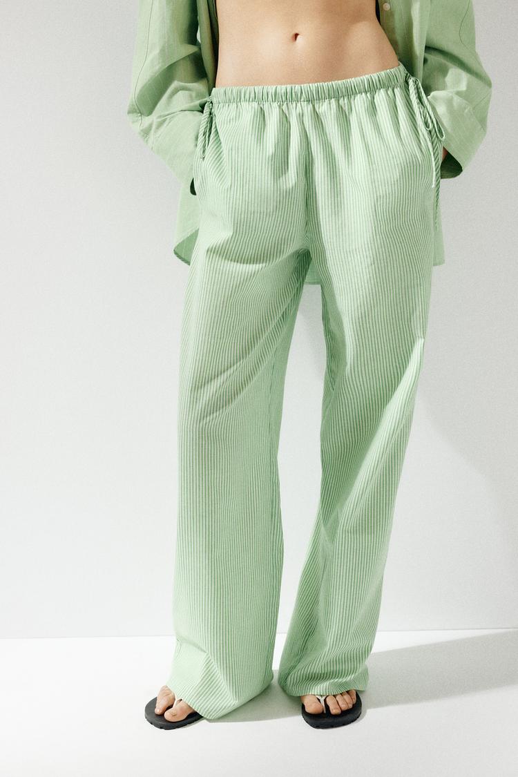 STRIPED PALAZZO PANTS