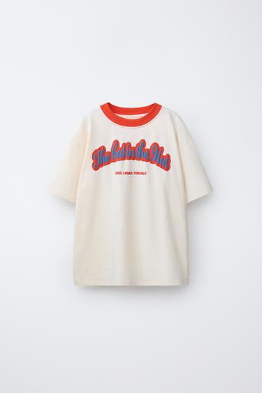 THE CAT IN THE HAT DR. SEUSS™ CONTRAST T-SHIRT - Ecru by Zara