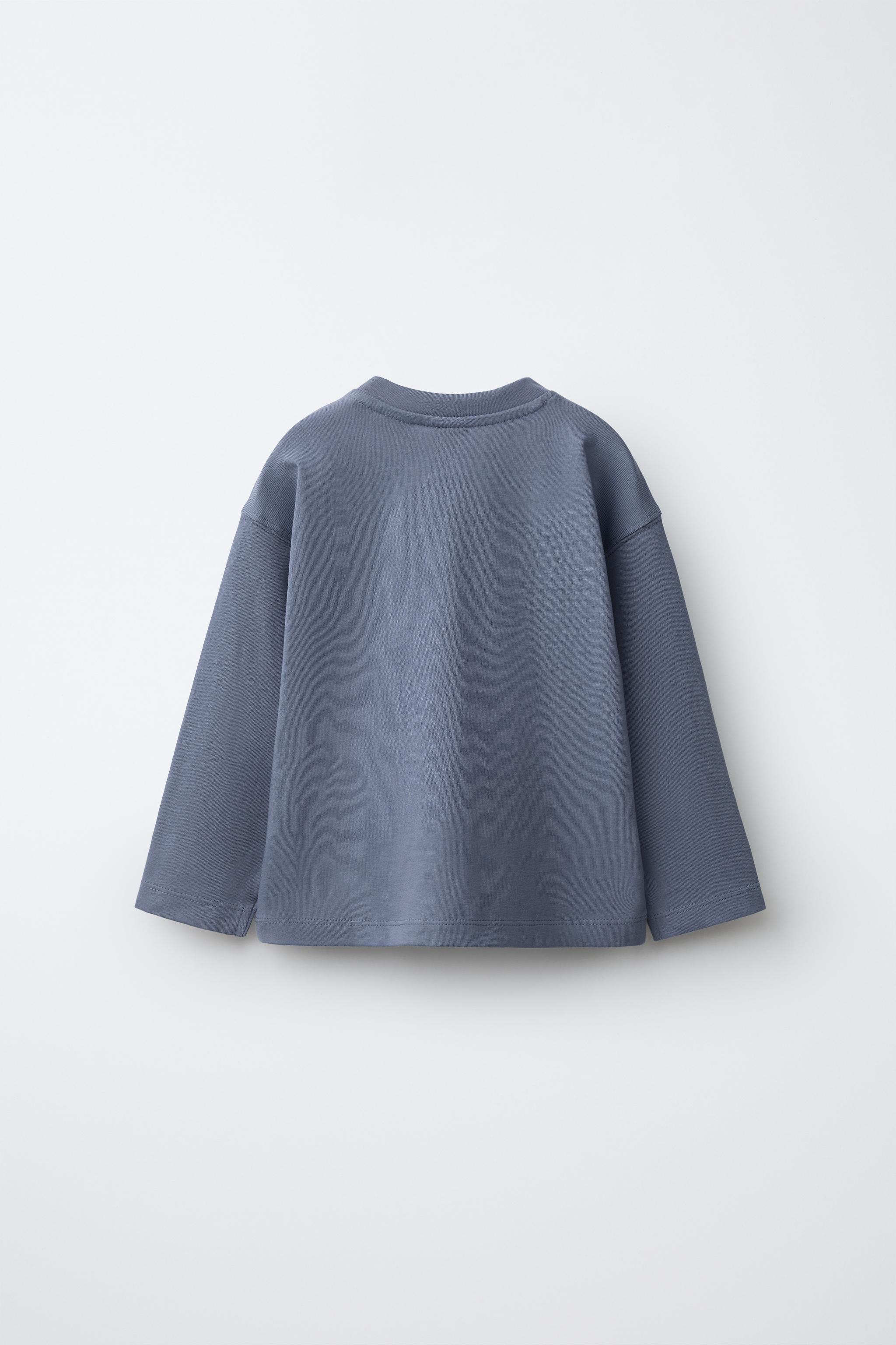 PLAIN T-SHIRT — Blue / Gray