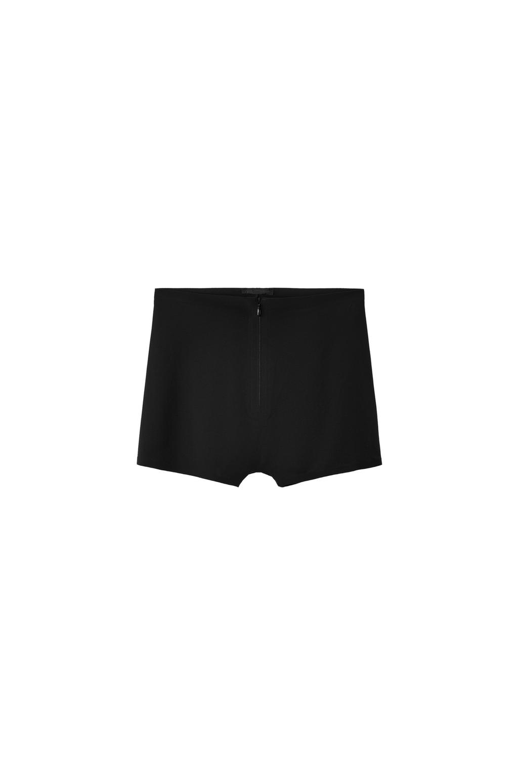 POLYAMIDE BLEND ZIP SHORTS - image 3