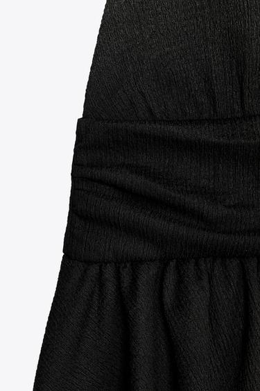 TOP HALTER VOLANTS - Noir de Zara - Image 6