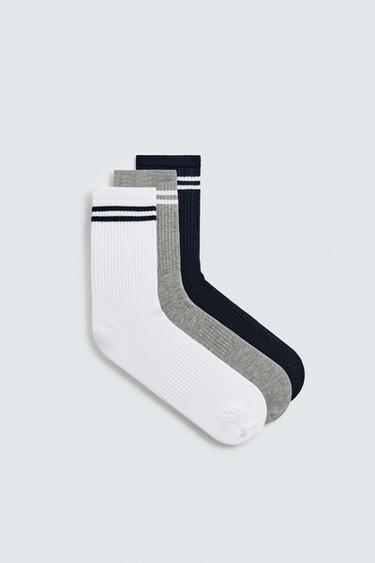 STRIPED SOCKS 3-PACK - various by Zara