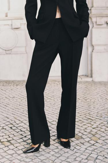FLARE TROUSERS - Black by Zara