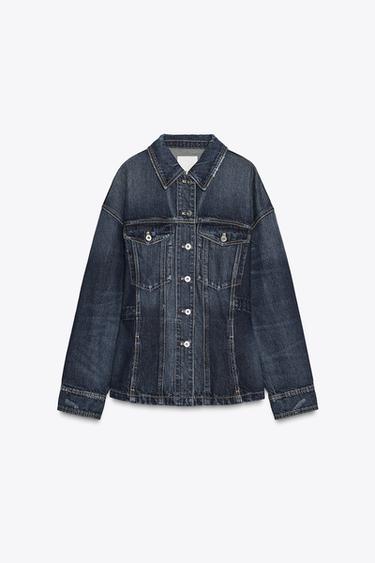 TRF DENIM JACKET - Blue by Zara - Image 7
