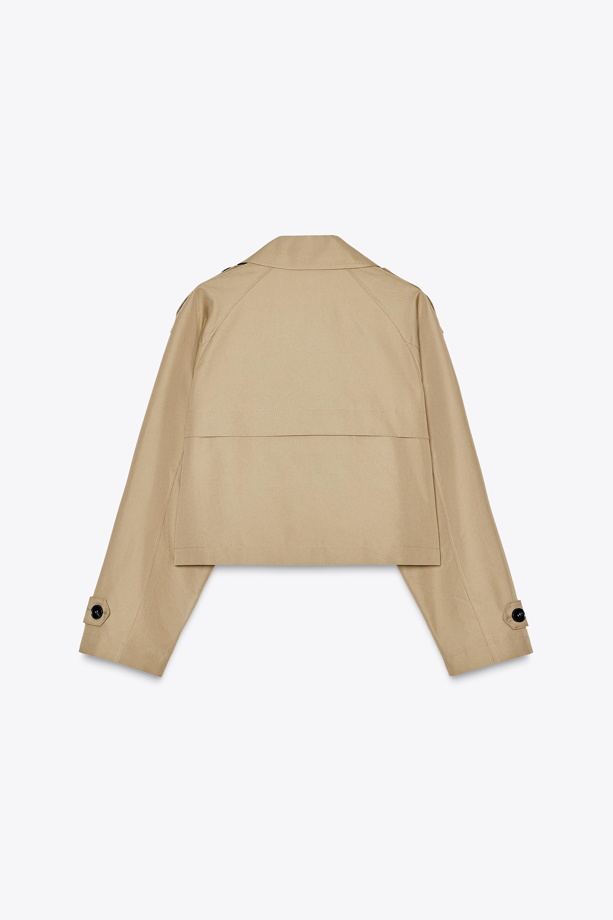 ショート丈ダブルブレストジャケット - ブラック | ZARA Japan