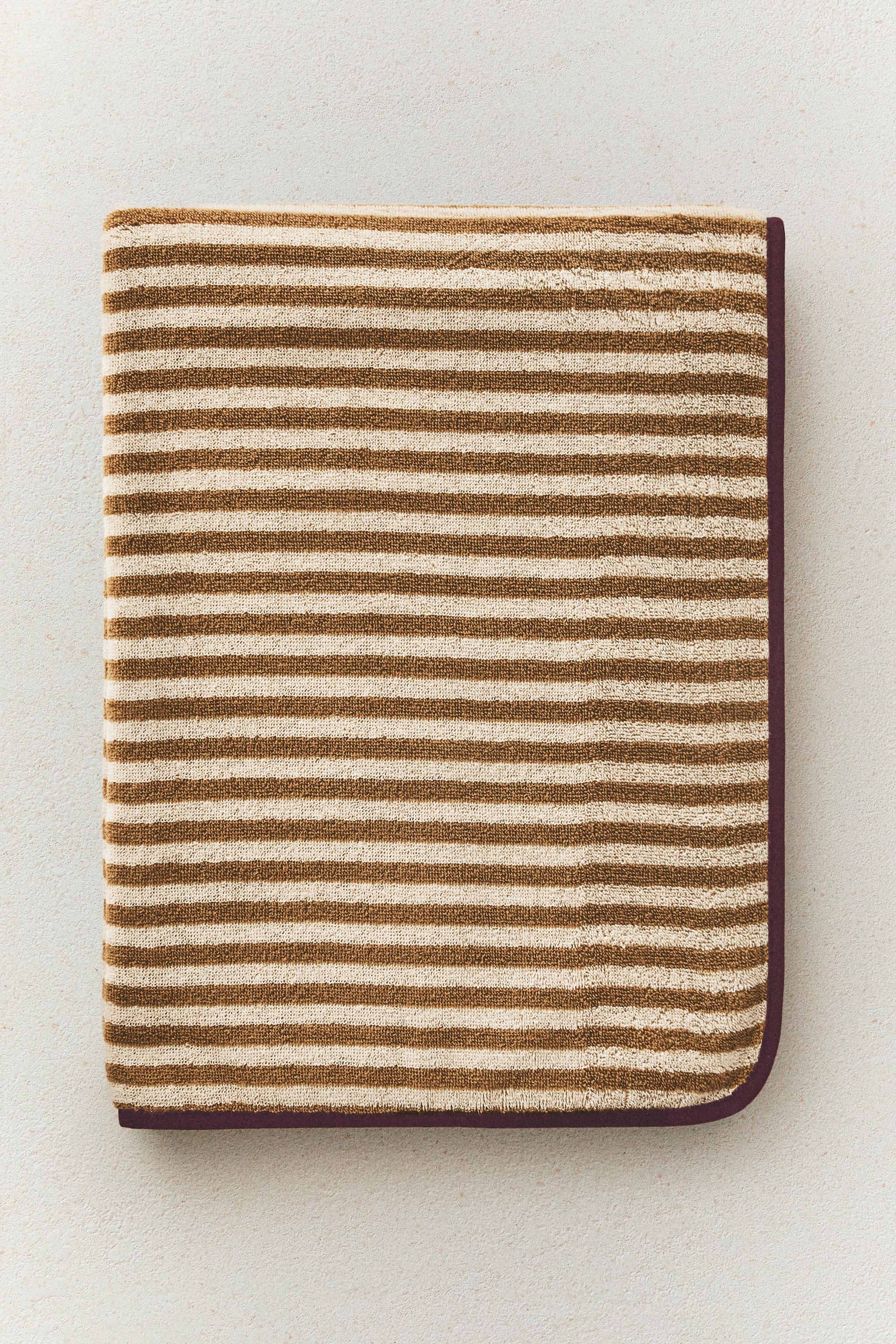 SERVIETTE DE BAIN COTON RAYURES