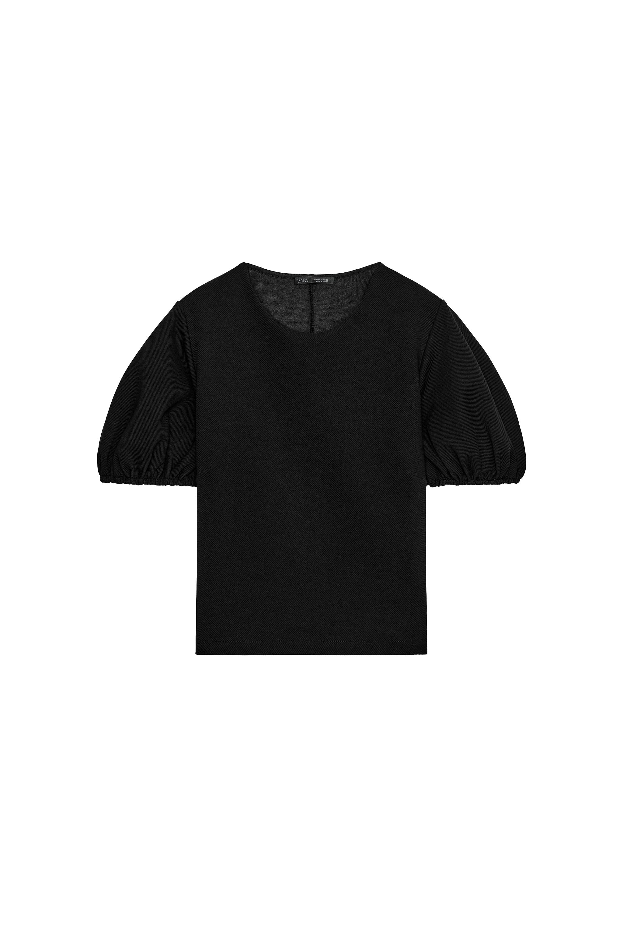 パフスリーブトップス - ブラック | ZARA Japan / 日本