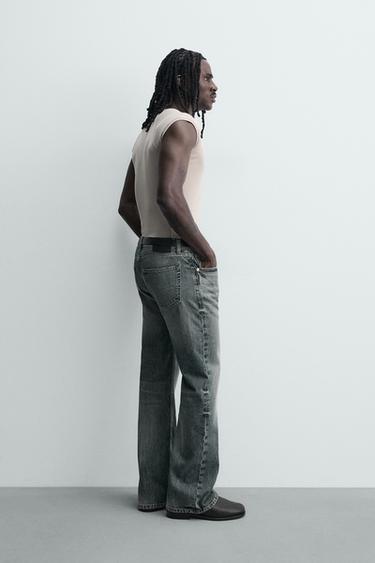 JEAN DROIT BOOTCUT À OUVERTURES - Bleu encre de Zara - Image 3