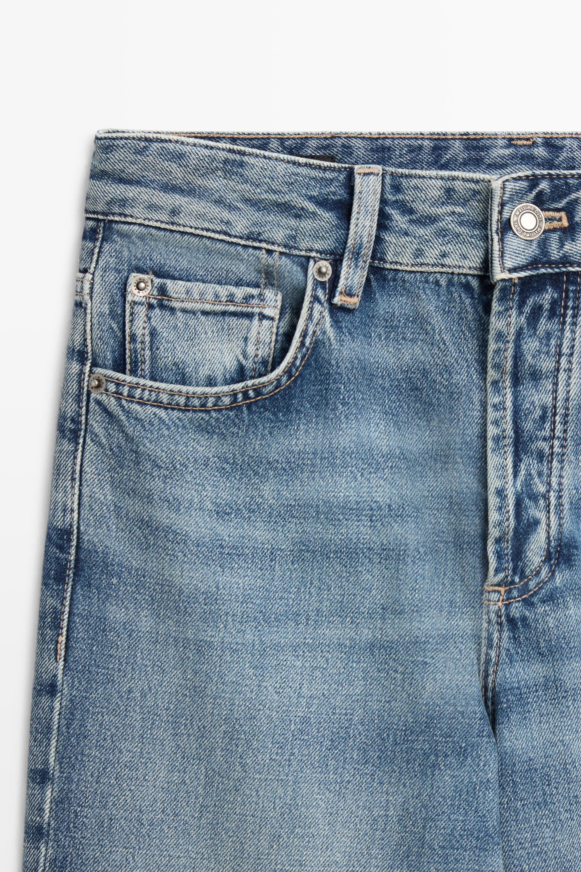 Jean wide leg taille moyenne