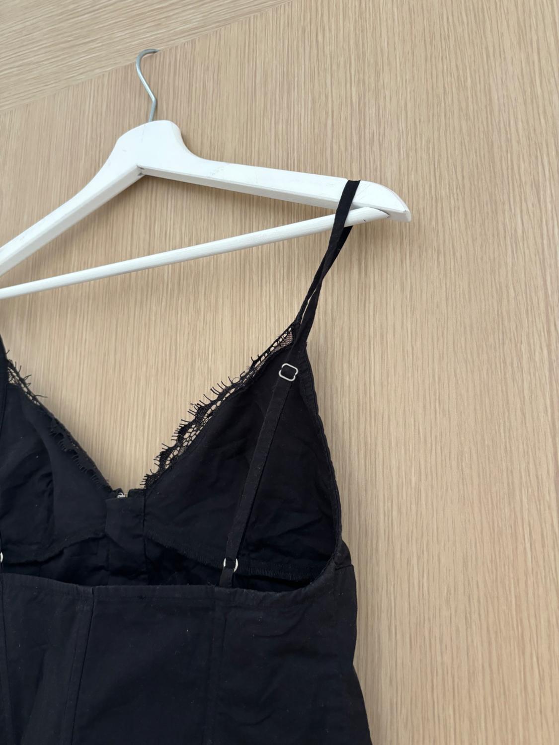 POPLIN AND LACE CORSETRY-INSPIRED TOP - Image 3