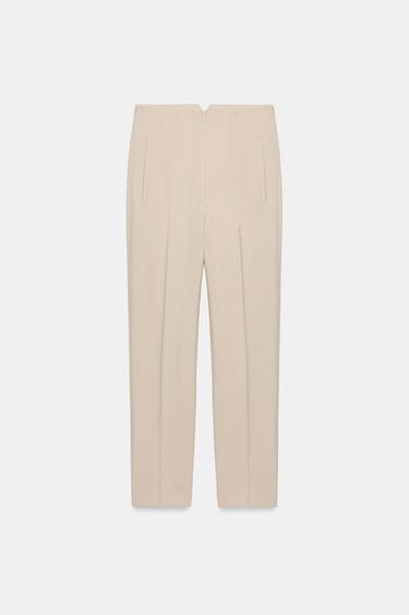 PANTALÓN TIRO ALTO - Beige de Zara