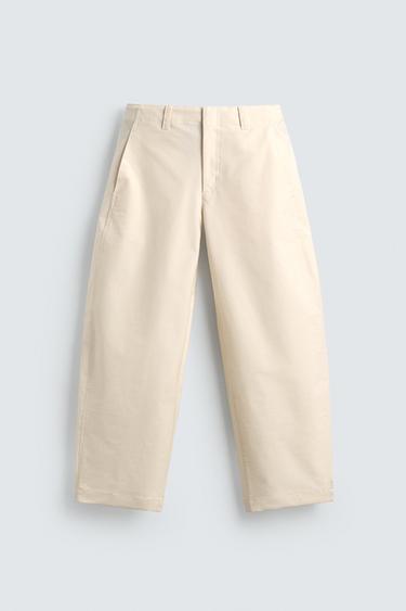 BALLOON FIT TROUSERS - Ecru by Zara
