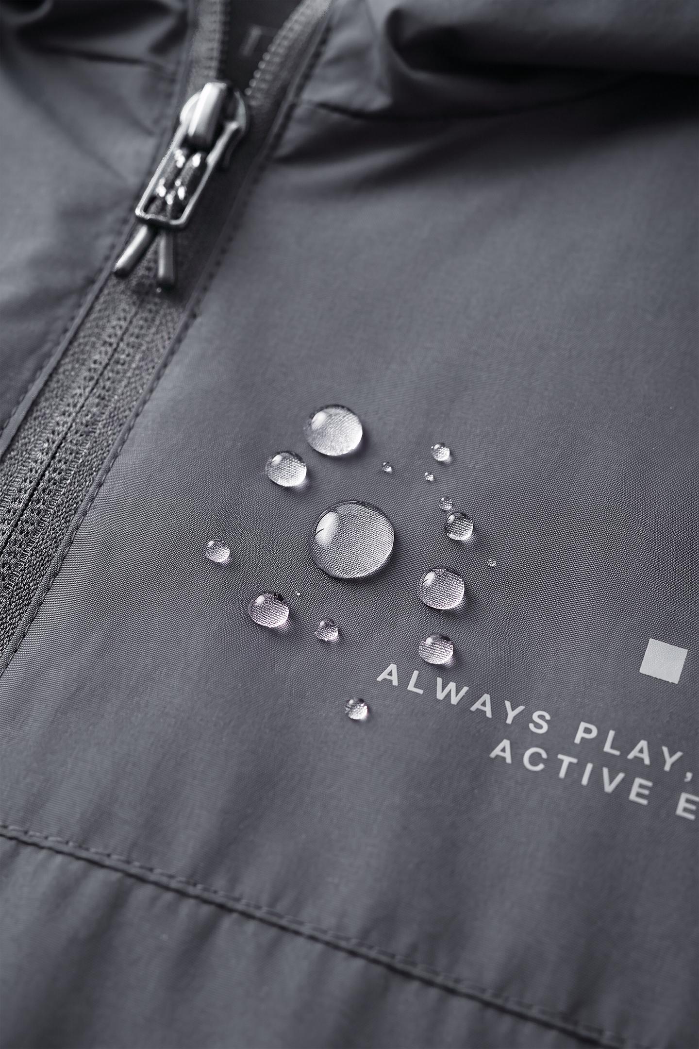 Детская куртка Zara Lightweight Water-Repellent, цвет: Антрацитовый серый — фото 10