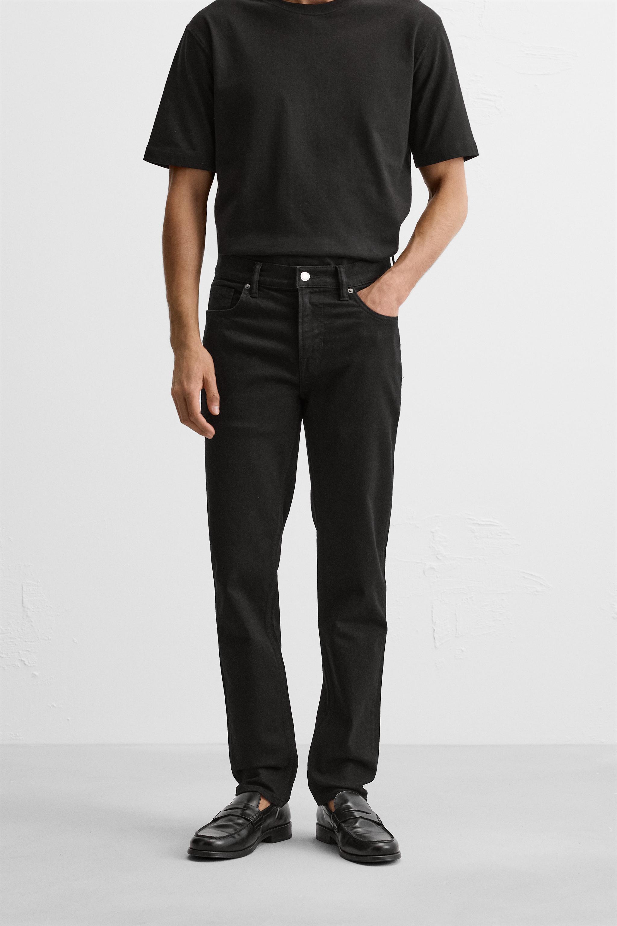 SLIM FIT JEANS Black ZARA Mexico