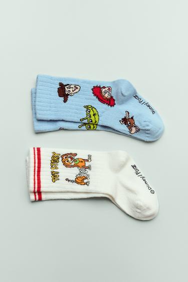 トイ・ストーリー ソックス2足セット © DISNEYブルーZaraのトイ・ストーリー ソックス2足セット © DISNEY - ブルー 